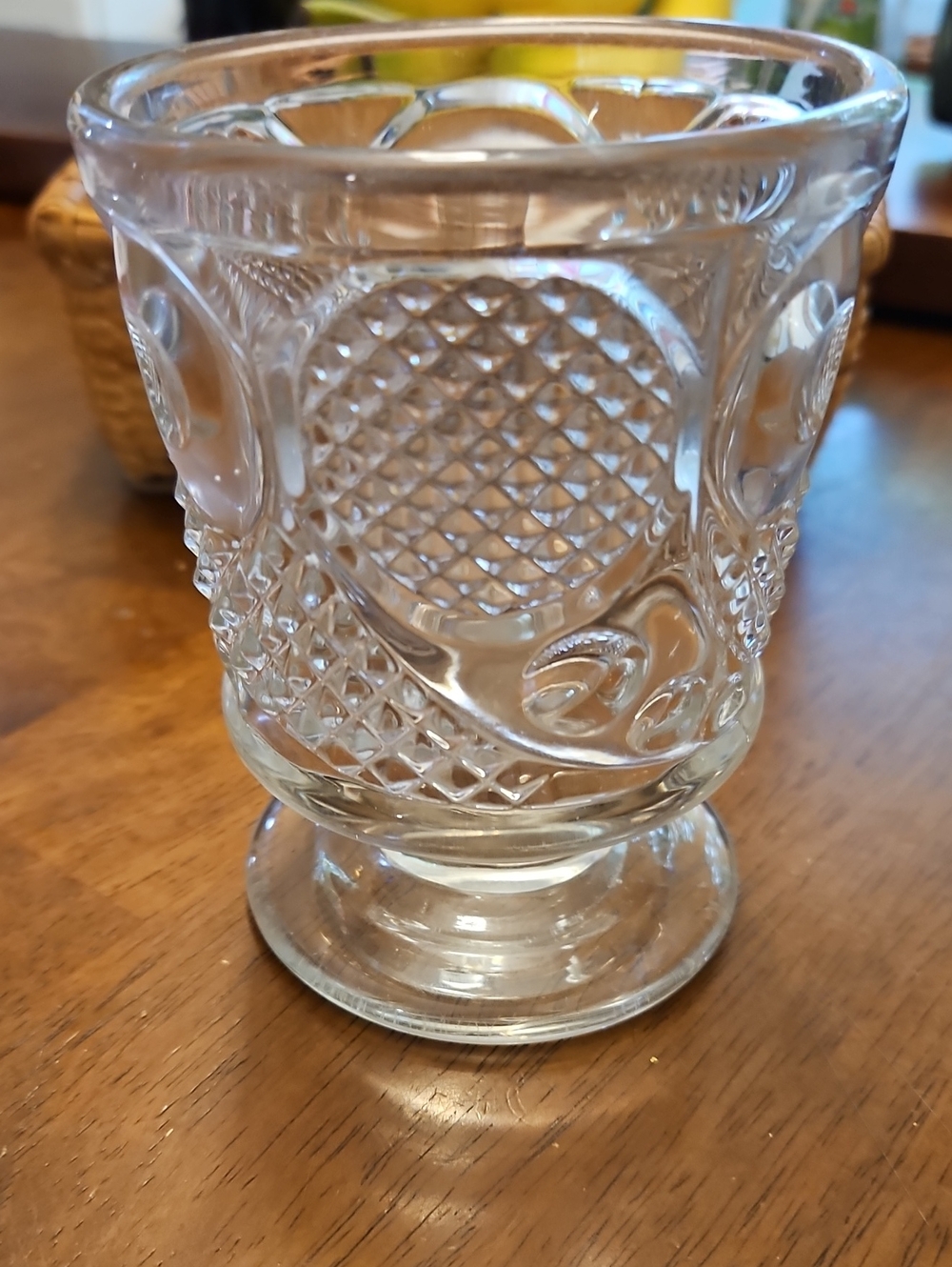 Antique Glass Spoon Holder
